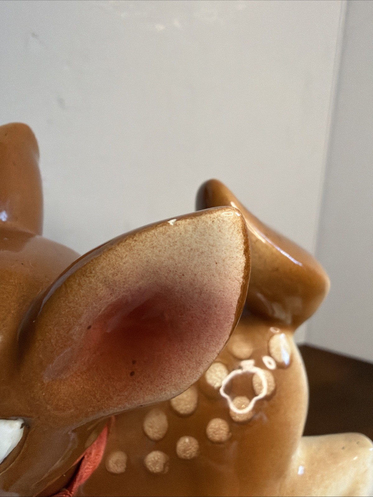 Vintage MCM Ucagco Occupied Japan Christmas Fawn Deer Figurine 7″
