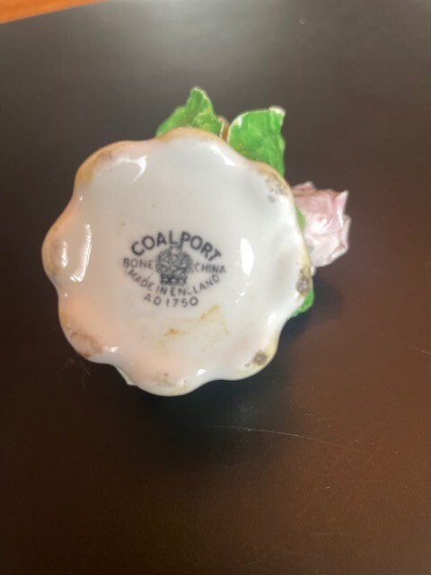 Coalport Bone China Bouquet Of Roses, vintage, pink and yellow, AD1750