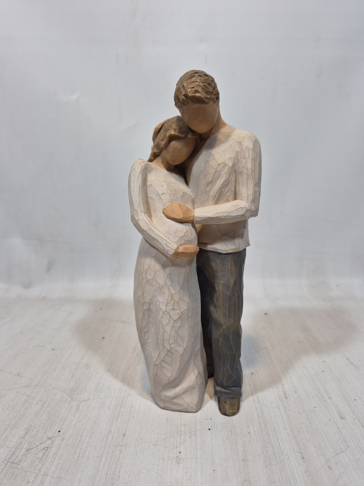 Willow Tree Figurine Home Susan Lordi Expecting Couple Pregnancy New Baby 8”