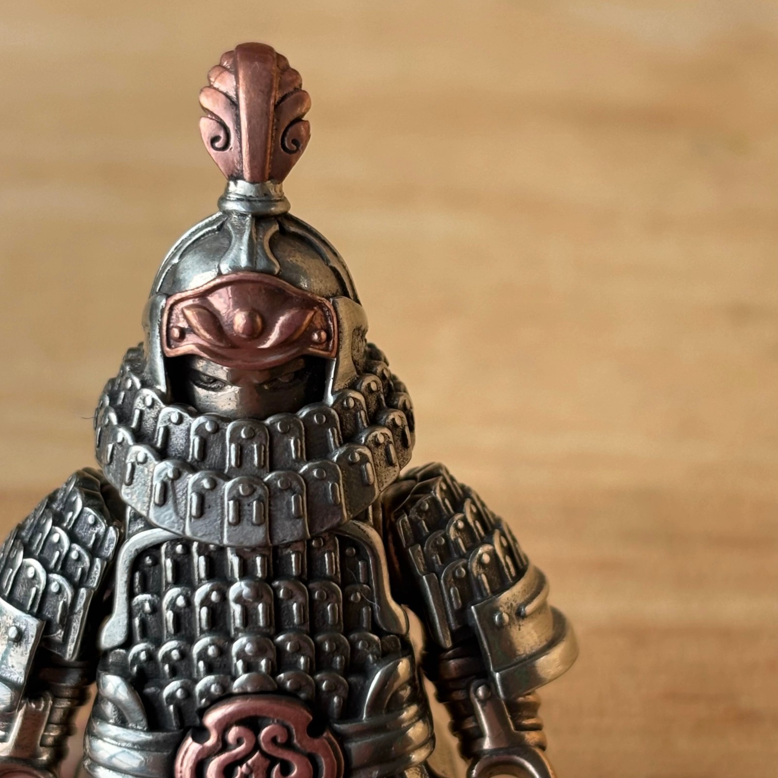 Iron Soldier Figurine, Jin Dynasty Magnetic Metal Warrior, Detachable Armor