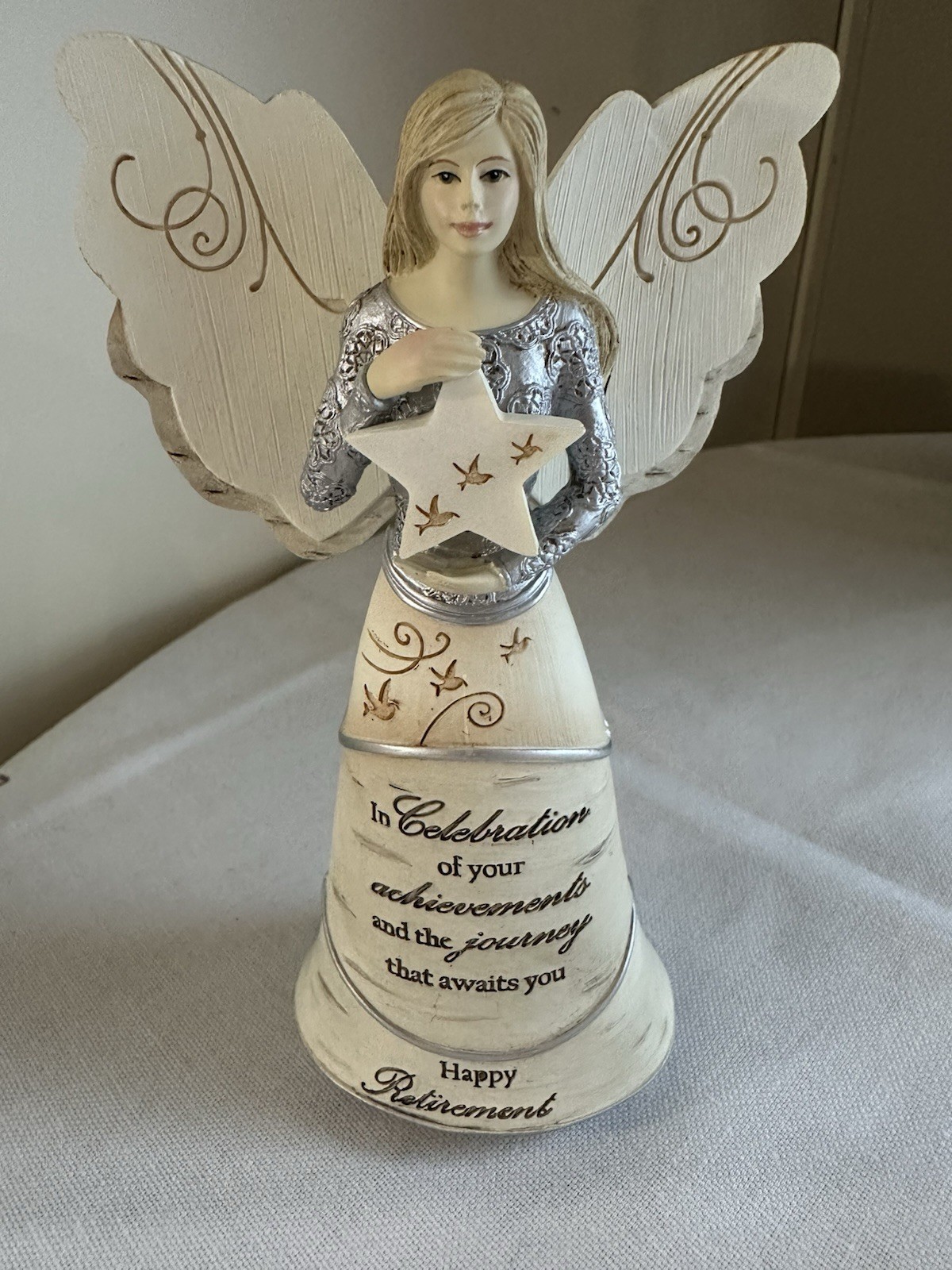 Elements #82375 “Happy Retirement” Angel with Star 2014 Pavilion Gift Company