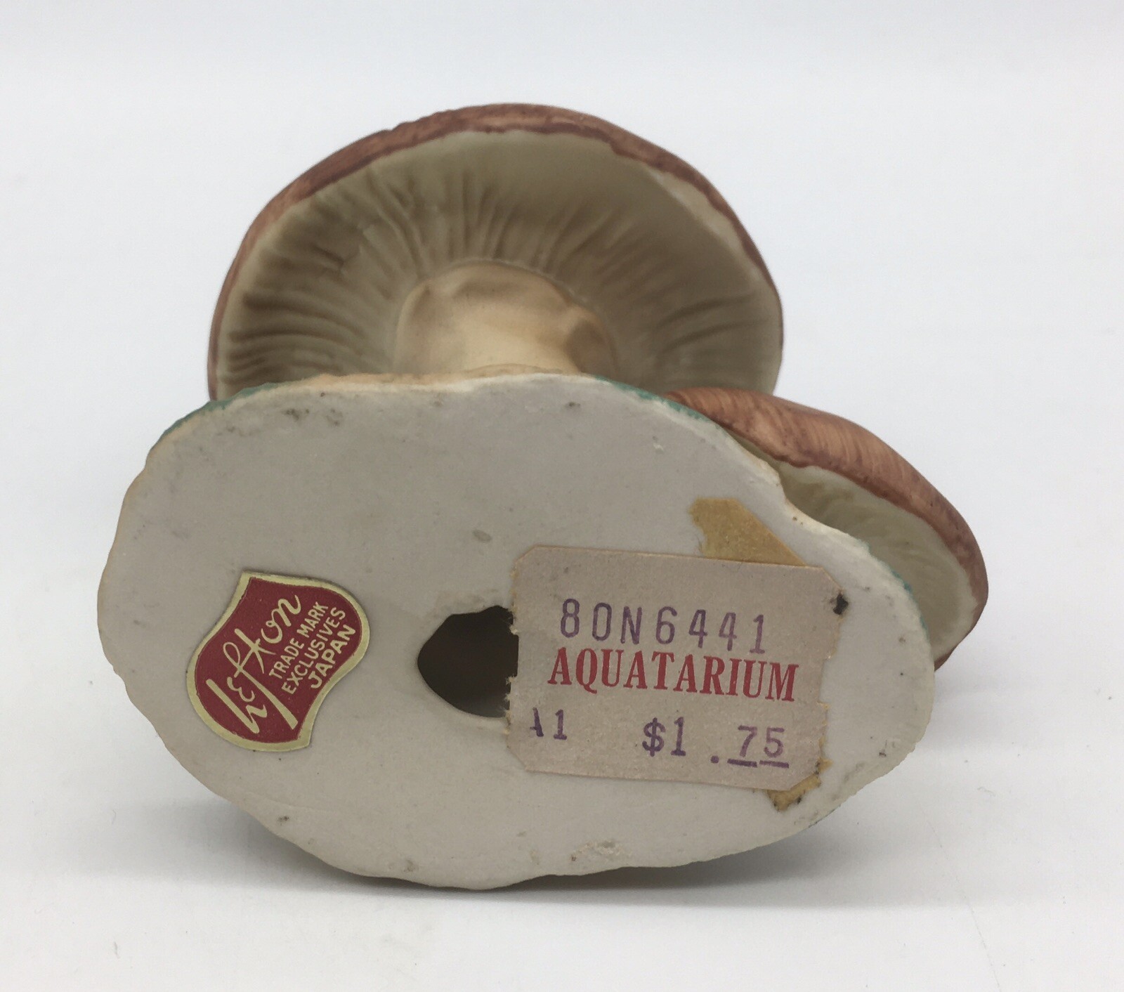 Vintage Lefton 3 Mushroom Ceramic Figurine Made in Japan 2″