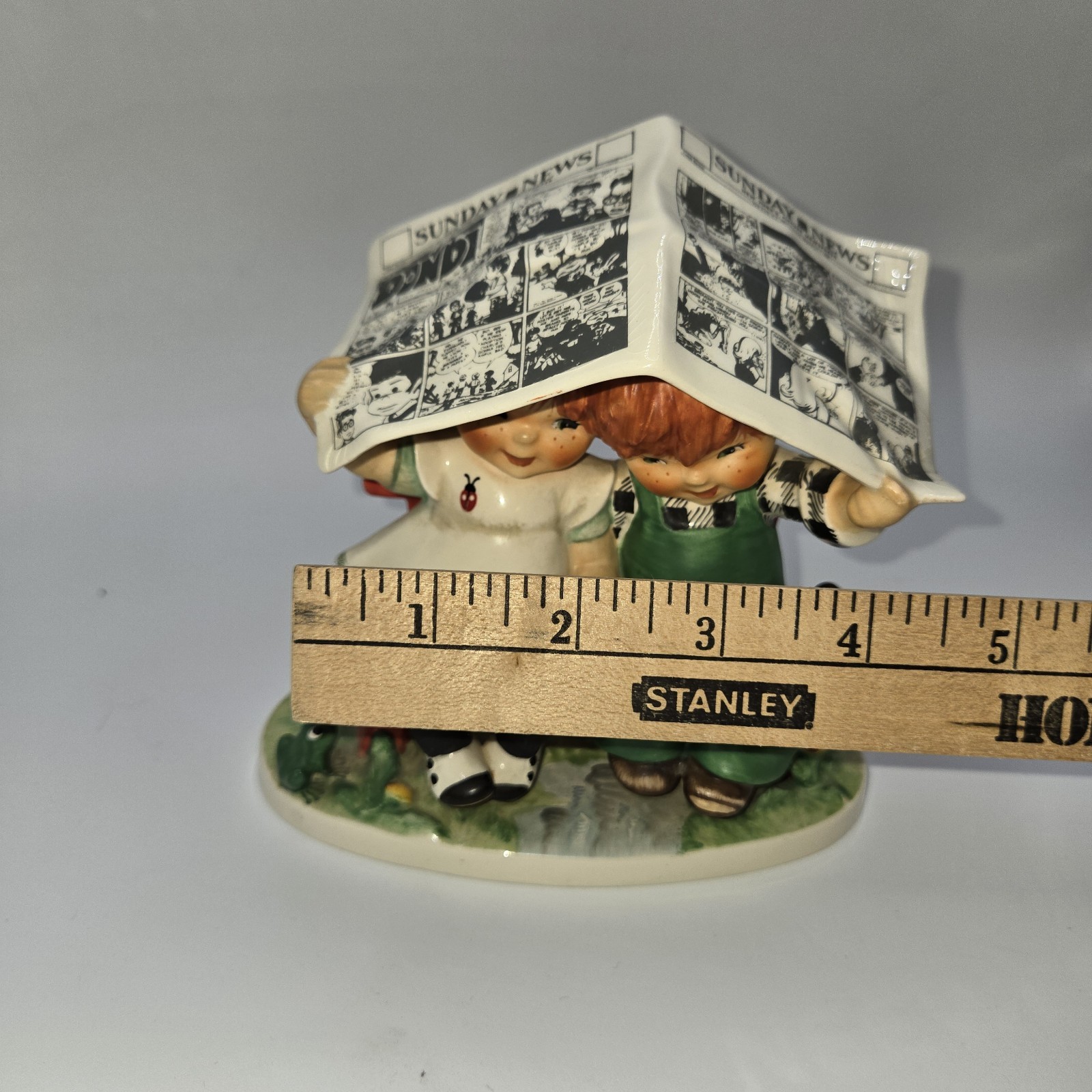 Vintage Goebel Figurine Let it Rain 1967 BYJ 51 Redhead Kids Charlot Byj