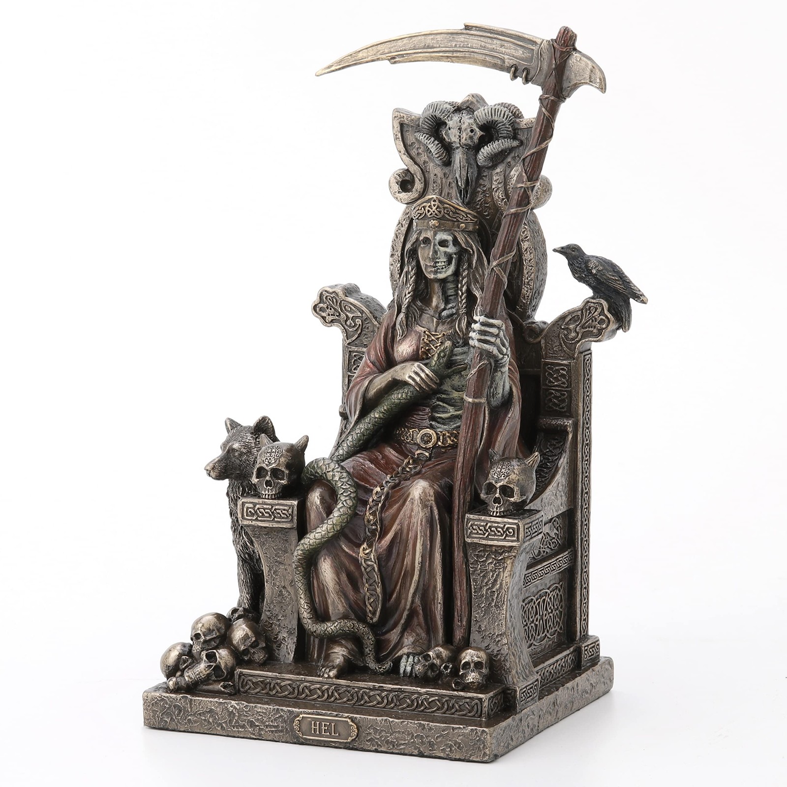 Veronese Design 9″ Tall Hel The Norse Goddess of Helheim Cold Cast Resin Statue