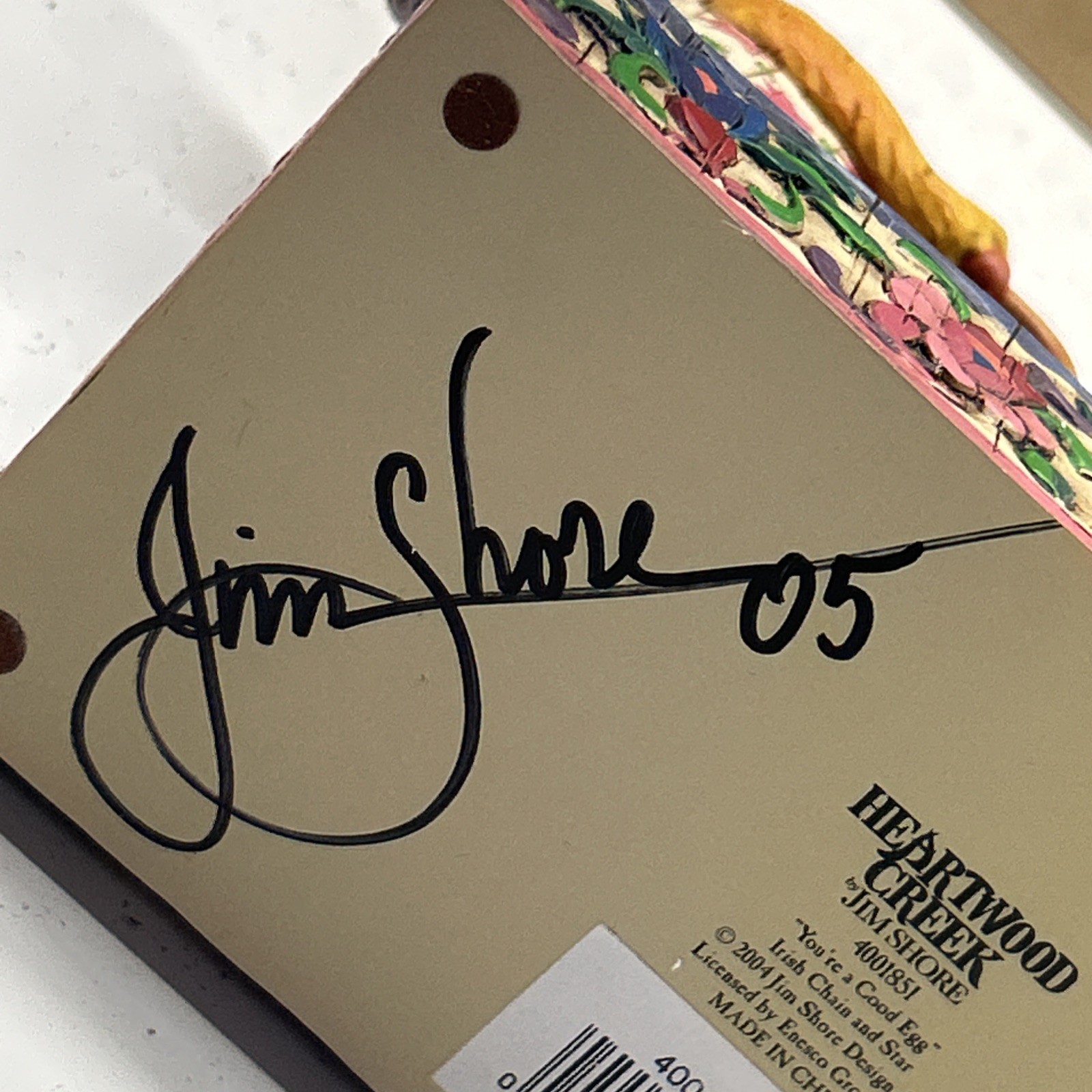VTG 2005 SIGNED BY Jim Shore YOU’RE A GOOD EGG 4001851 MINT Condition With Box