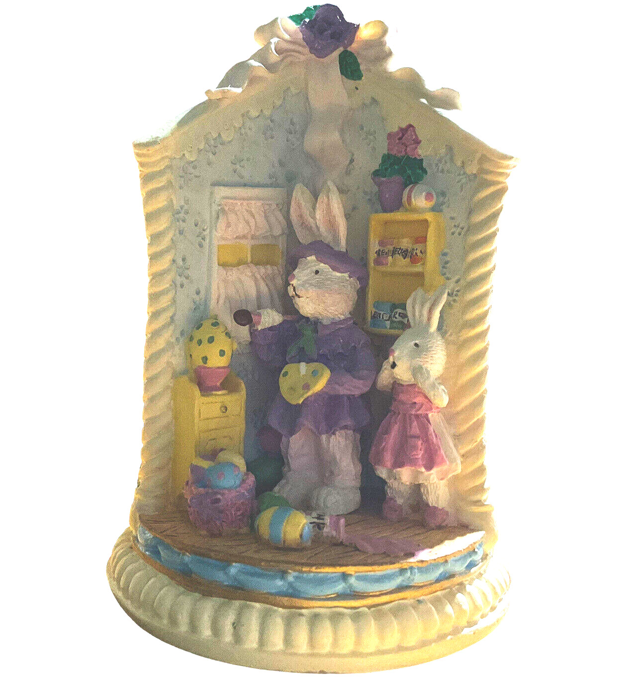 Bunny Corners-Studio of Egg Design Figurine Approx 2.5×4 in BC01 1996