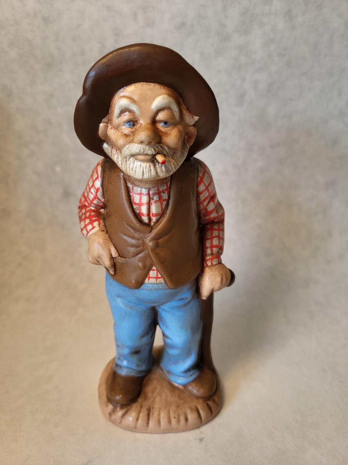 Vintage Old Man Hobo Figurine 6.25″ Tall Made In 1978