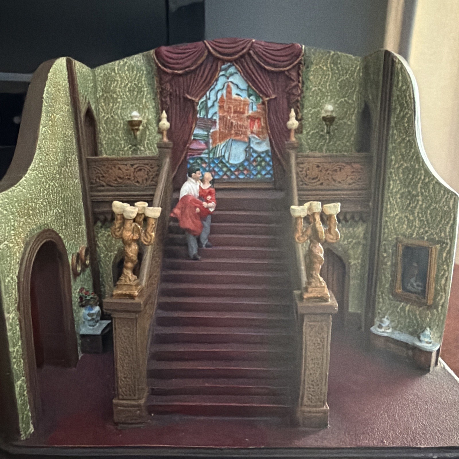 Vintage Hawthorne Village Gone With The Wind Pride And Passion Figurine Diorama