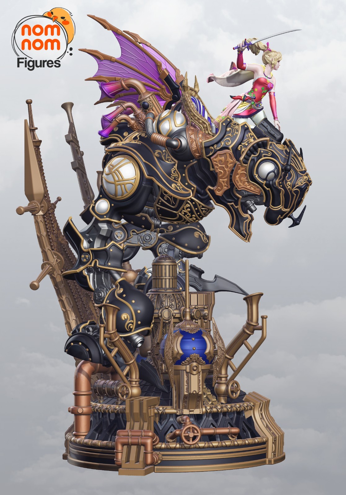 Terra Branford – Magitek | Final Fantasy VI | UNPAINTED | 1/10 Scale Resin Kit