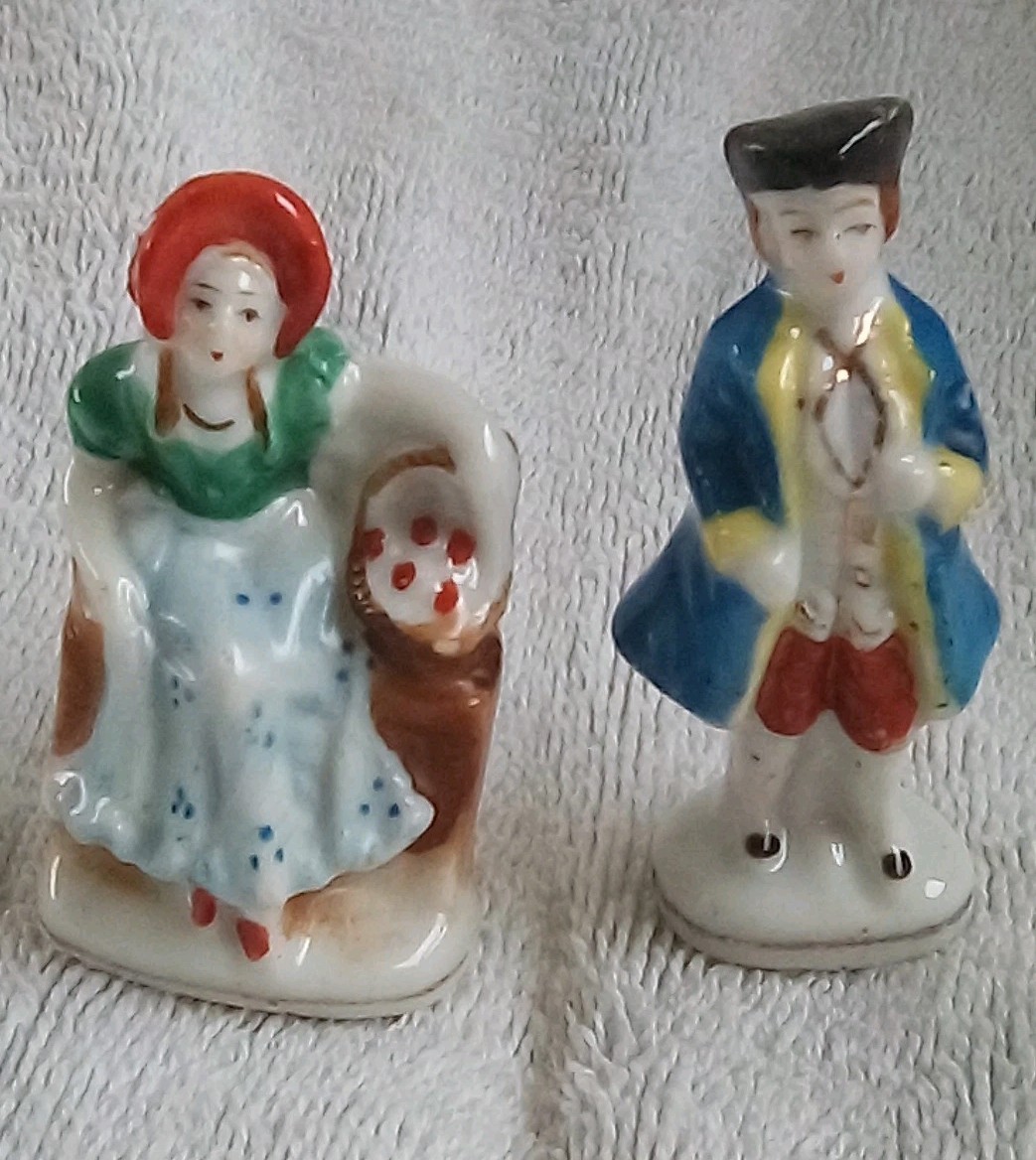 Vintage Lord & Lady Porcelain Figurine Made in Japan 2.25″ x 1.75″