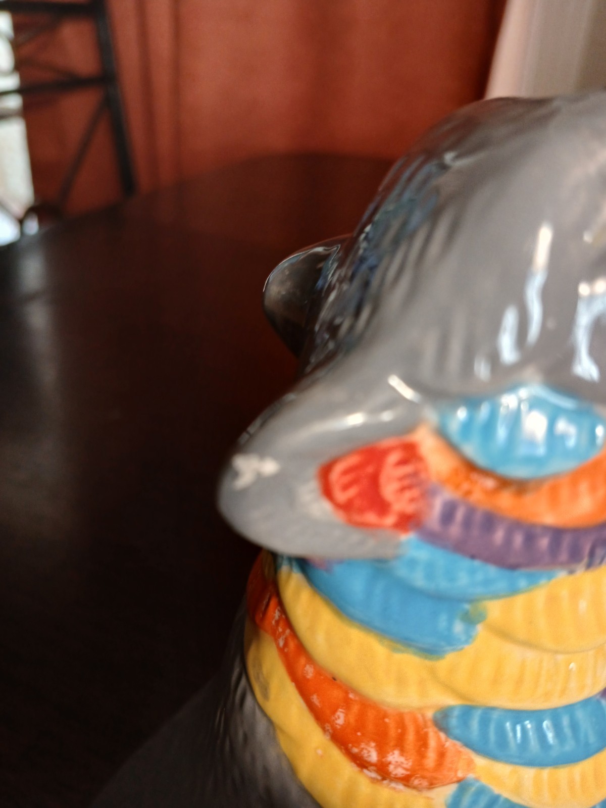Vintage Wolf 6″Porcelian Multi Colors