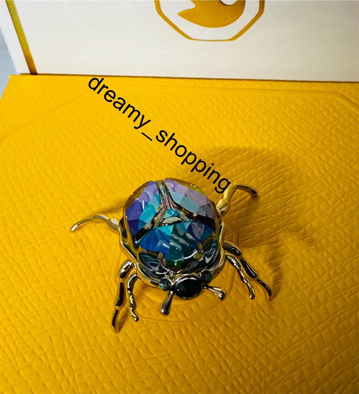 New In Box Authentic Swarovski SCS 2024 Beetle Crystal Metal Figurine #5668994