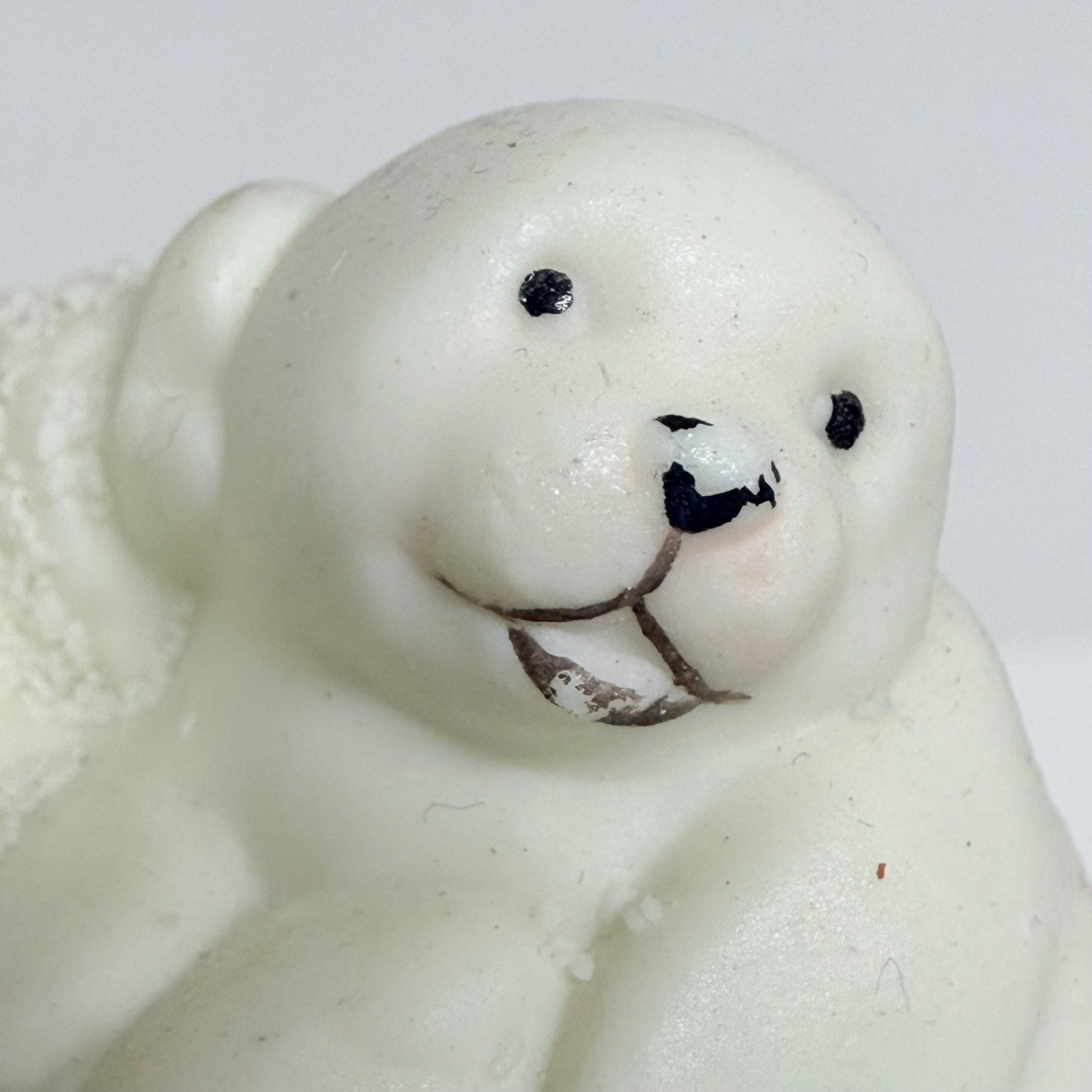 Snowbabies Polar Bear and Seal Figurine Bisque Porcelain Winter Decor