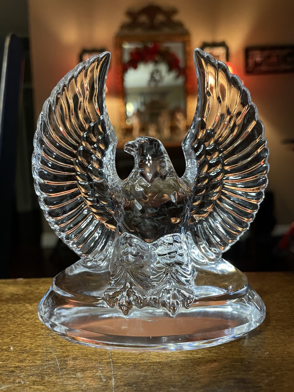 4.75″x4″ Siolzie Kristall Eagle Figure Made in Austria
