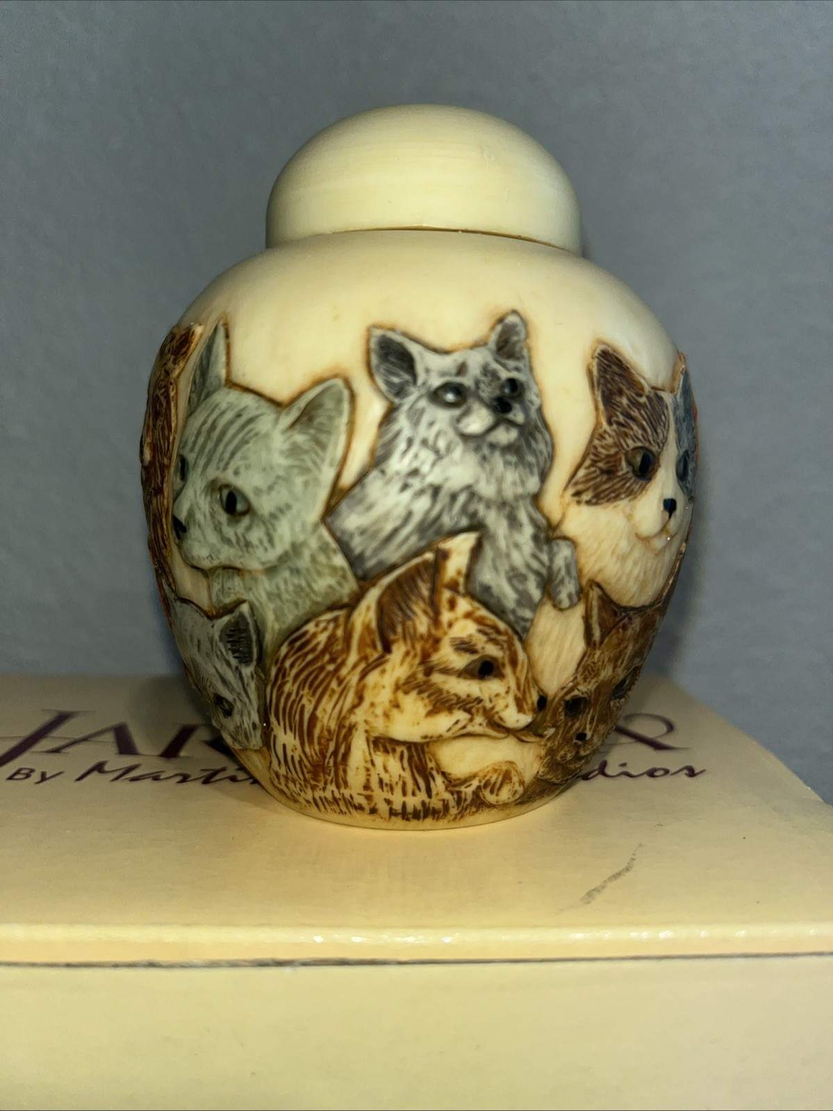 Jardinia Kitty Litter by Harmony Kingdom and Martin Perry JALRCA2 w/Box