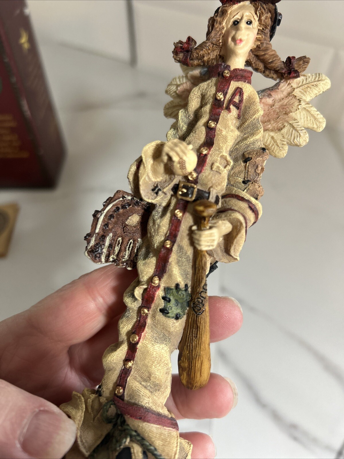 1994 Boyds Folkstone Collection Minerva…the Baseball Angel Style #2826 1E/2294