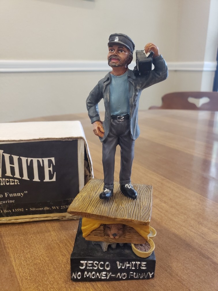 Rare JESCO WHITE Outlaw Dancer Historical NO MONEY NO FUNNY Figurine 857/1000