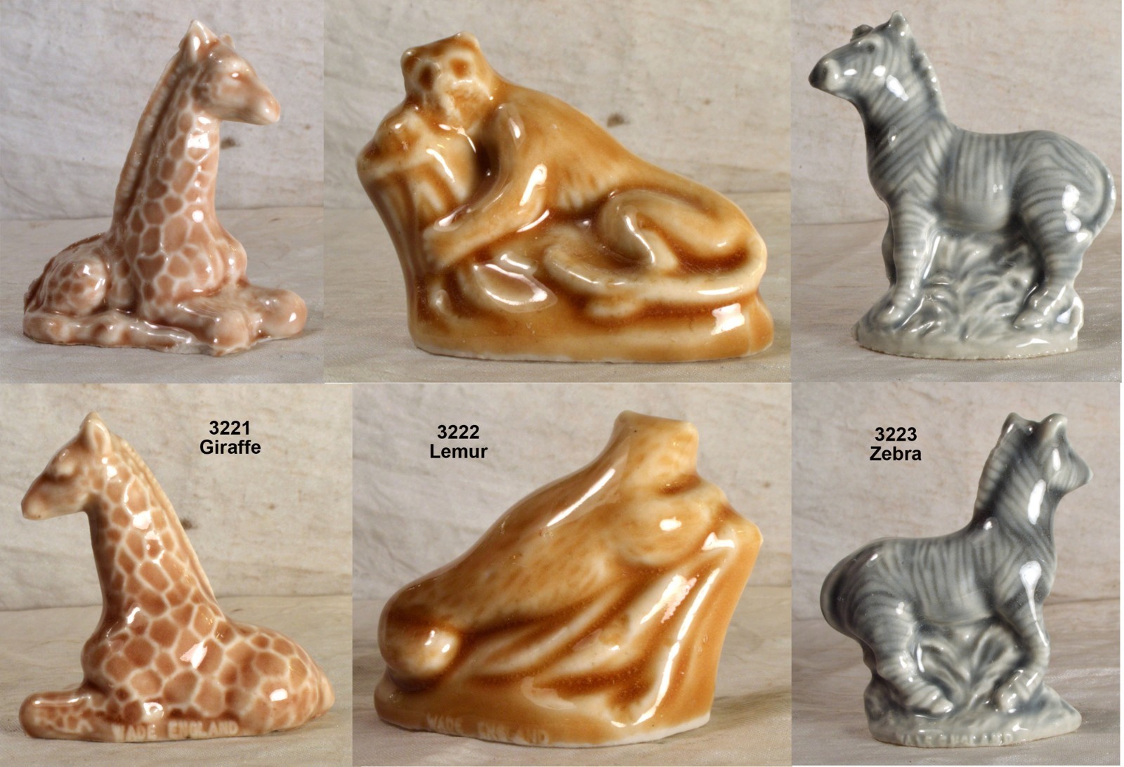 #3197-3226 Choice of ONE – Wade Red Rose Tea Porcelain Figurine – England