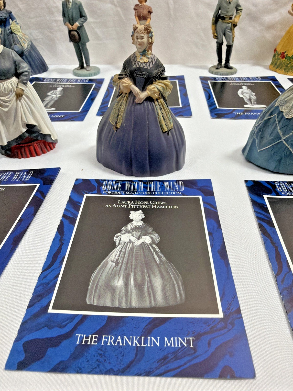 Franklin Mint Gone With The Wind Complete 15 Portrait Sculpture Collection