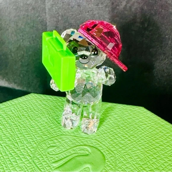 Swarovski Kris Bear 90’s Party Figurine | Retired 2023 Crystal Collectible NIB
