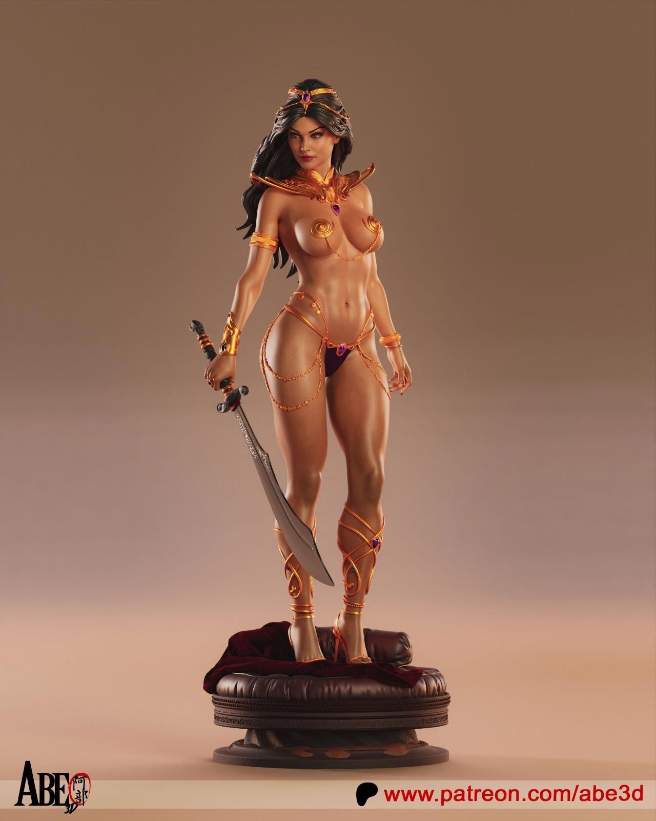 Dejah Thoris | 1/6 Unpainted Resin Kit | Princess of Mars Display Model