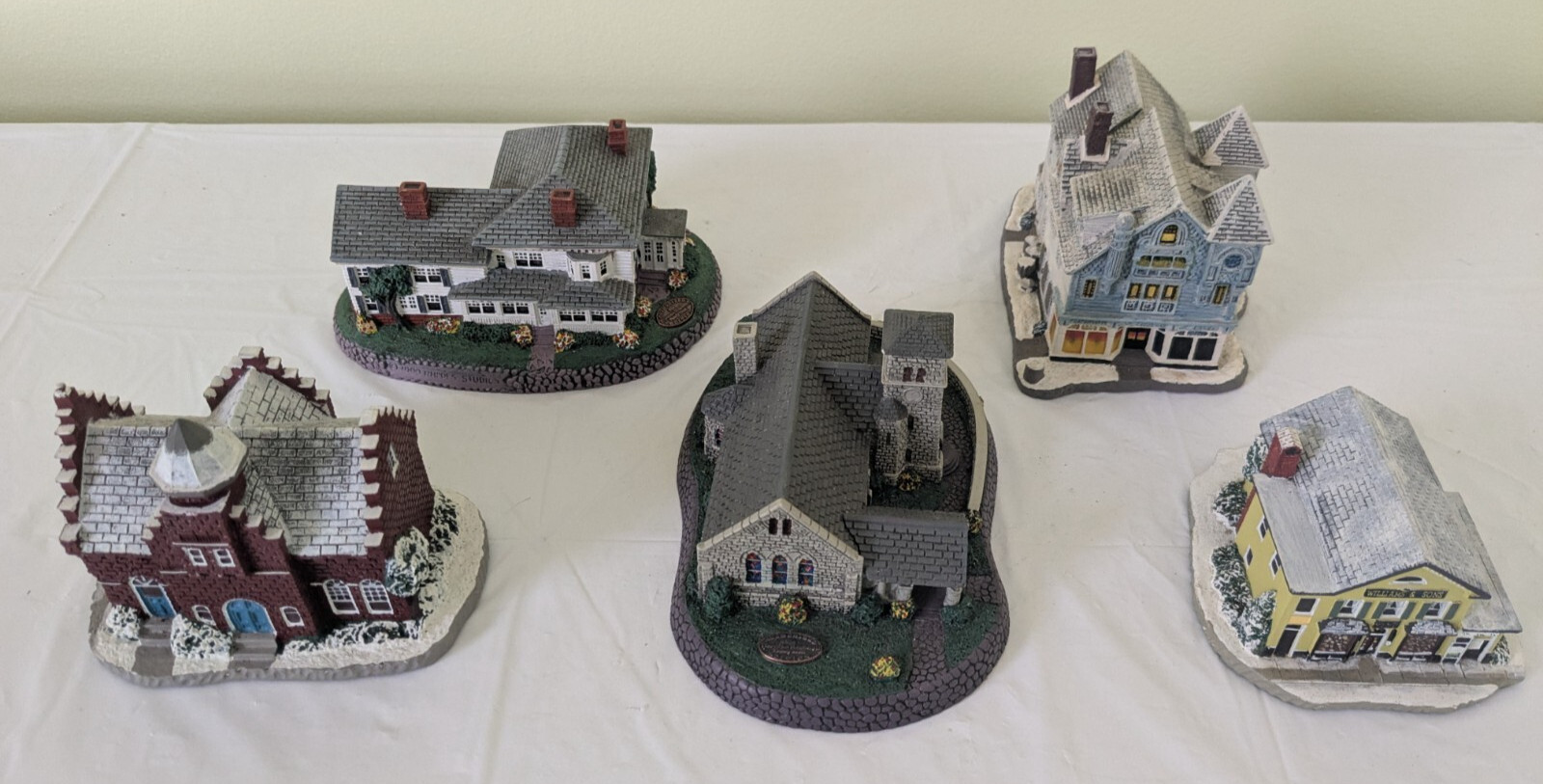 Lot of 5 Vintage Norman Rockwell’s Hometown & Main Street Collection 1989 – 1991