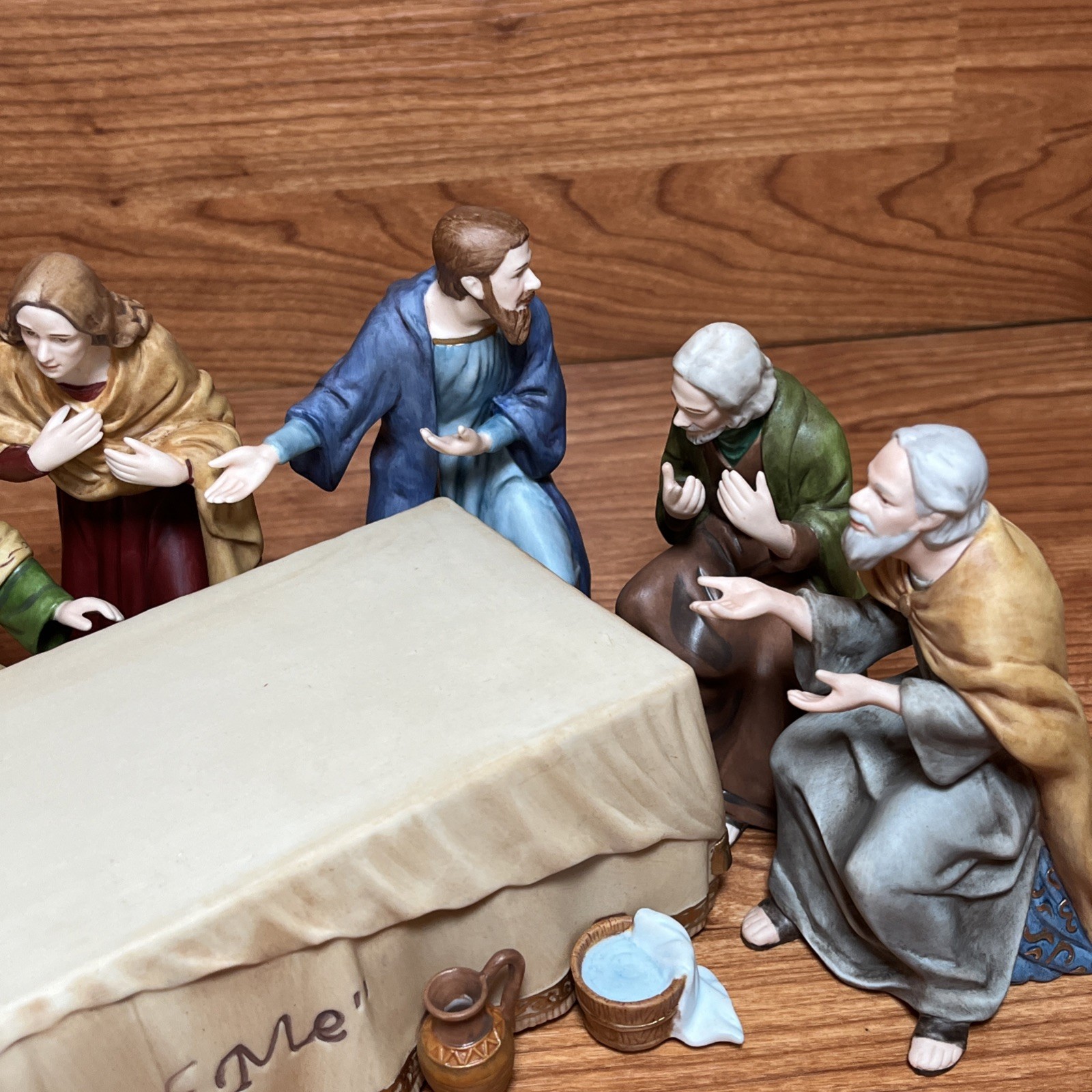 Hawthorne Village Thomas Kinkade Last Supper Porcelain Figurine Set Limited Edi…