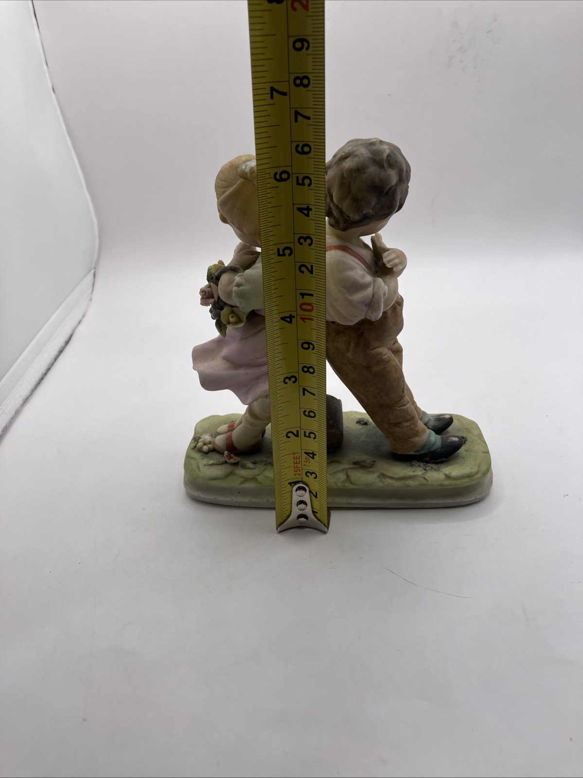 Vintage Capodimonte Porcelain Figure of a Young Boy and Girl