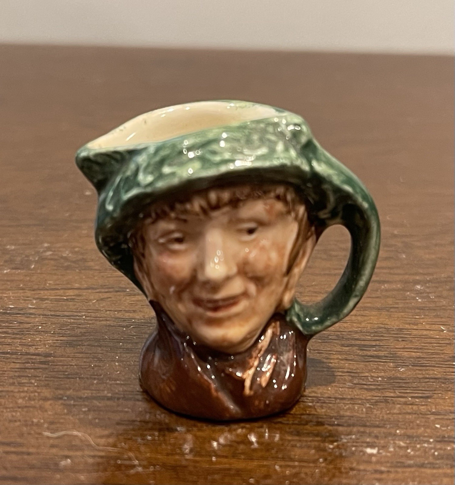 Royal Doulton Miniature Mini Toby Mug 1.25″ in Green Hat