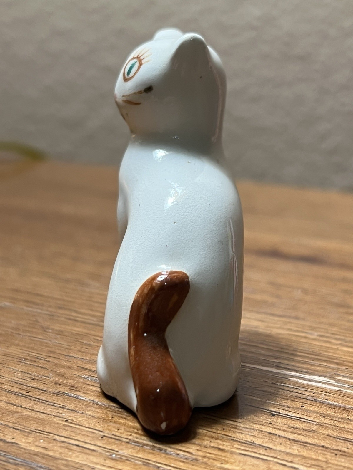 Porcelain Cat Figurine, Andrea By Sadek, Made In Thailand, 1950S
