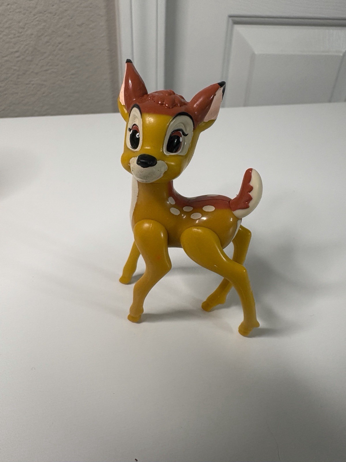 Cartoon Character Figurine Lot of 5 Plastic Multicolor Pluto Minnie Bugs Bambi