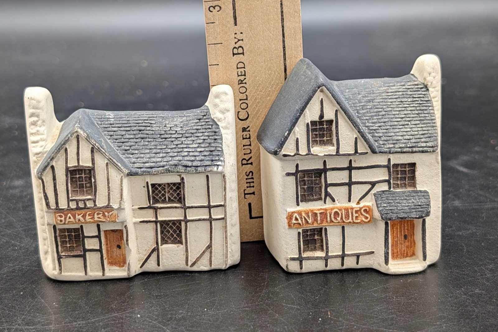 Phillip Laureston Pair Of Mini Village Houses Bakery & Antiques