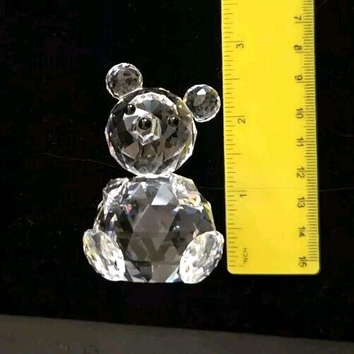 SWAROVSKI Large Teddy Bear Silver Crystal Collection 1st Edition 7637 50 3″