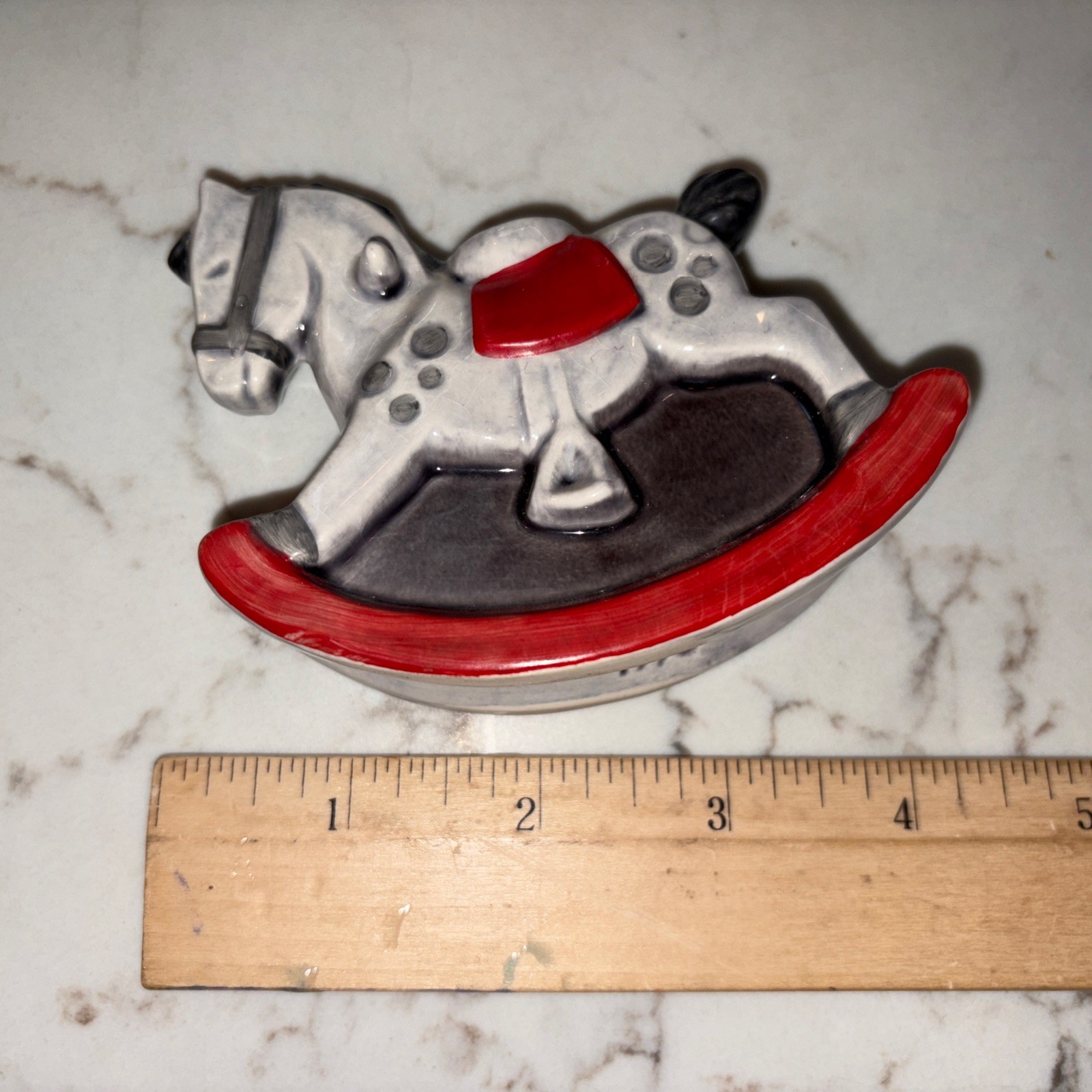 1975 Goebel Rocking Horse Candle Stick Holder, 54403-08 EUC