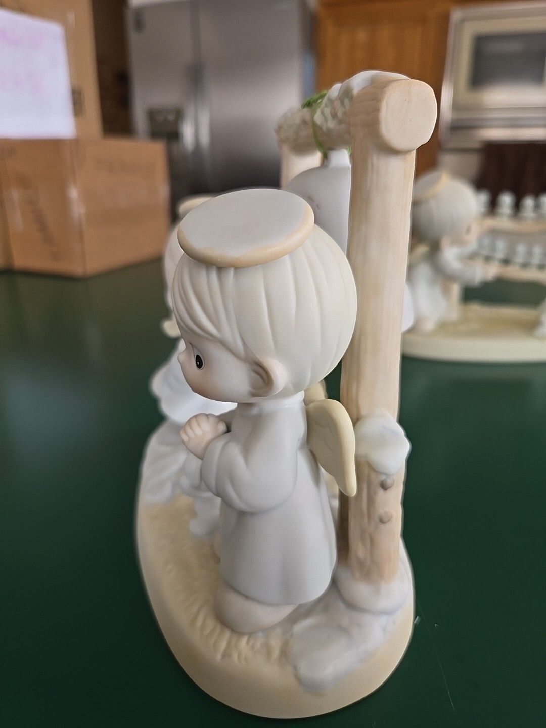 1992 RARE VTG PM Ring Those Christmas Bells Figurine 525898