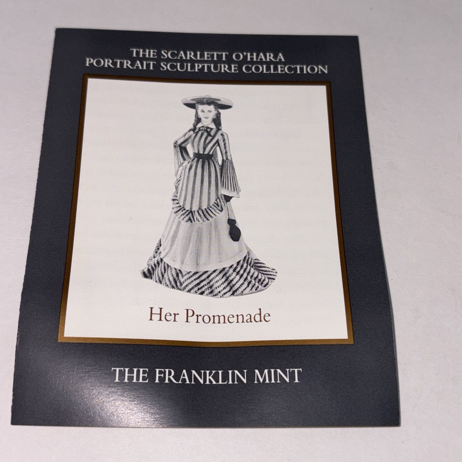 Franklin Mint Gone With The Wind Scarlett O’Hara Her Promenade Figure Pink Dress