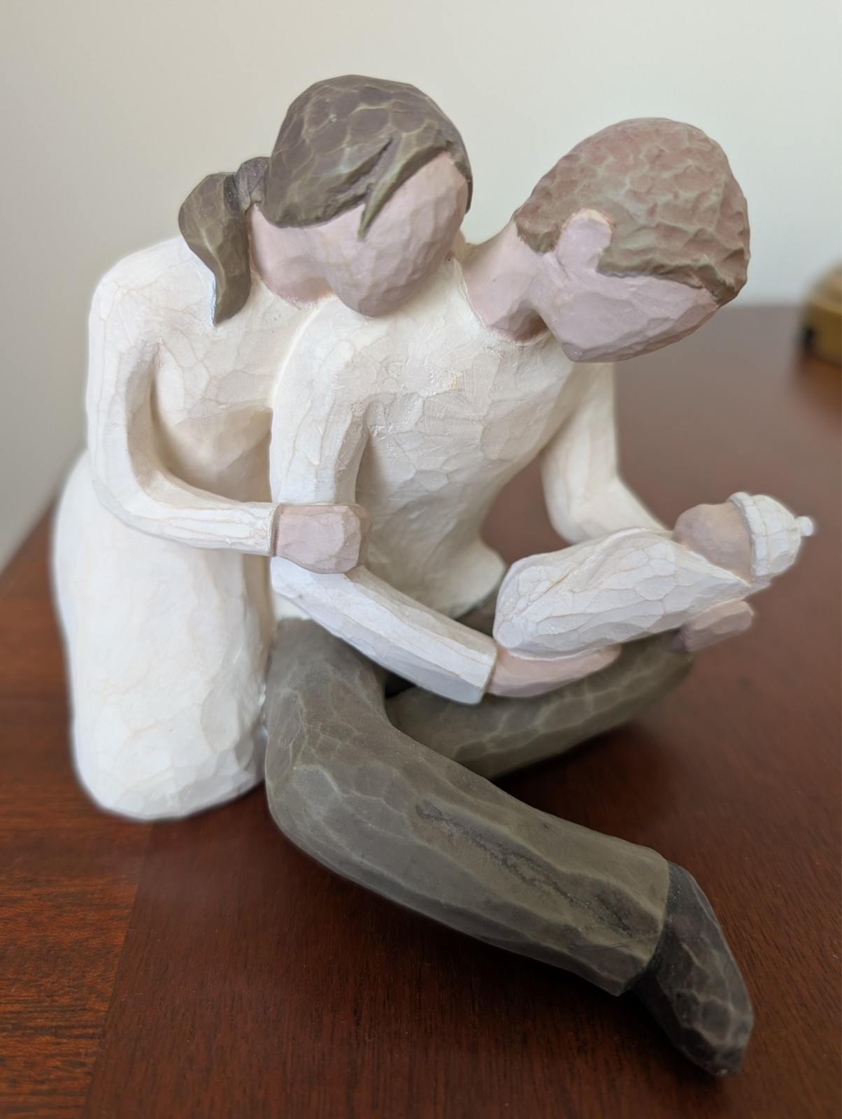 Willow Tree New Life Figurine Father/Mother/Newborn Baby Great Shower Gift