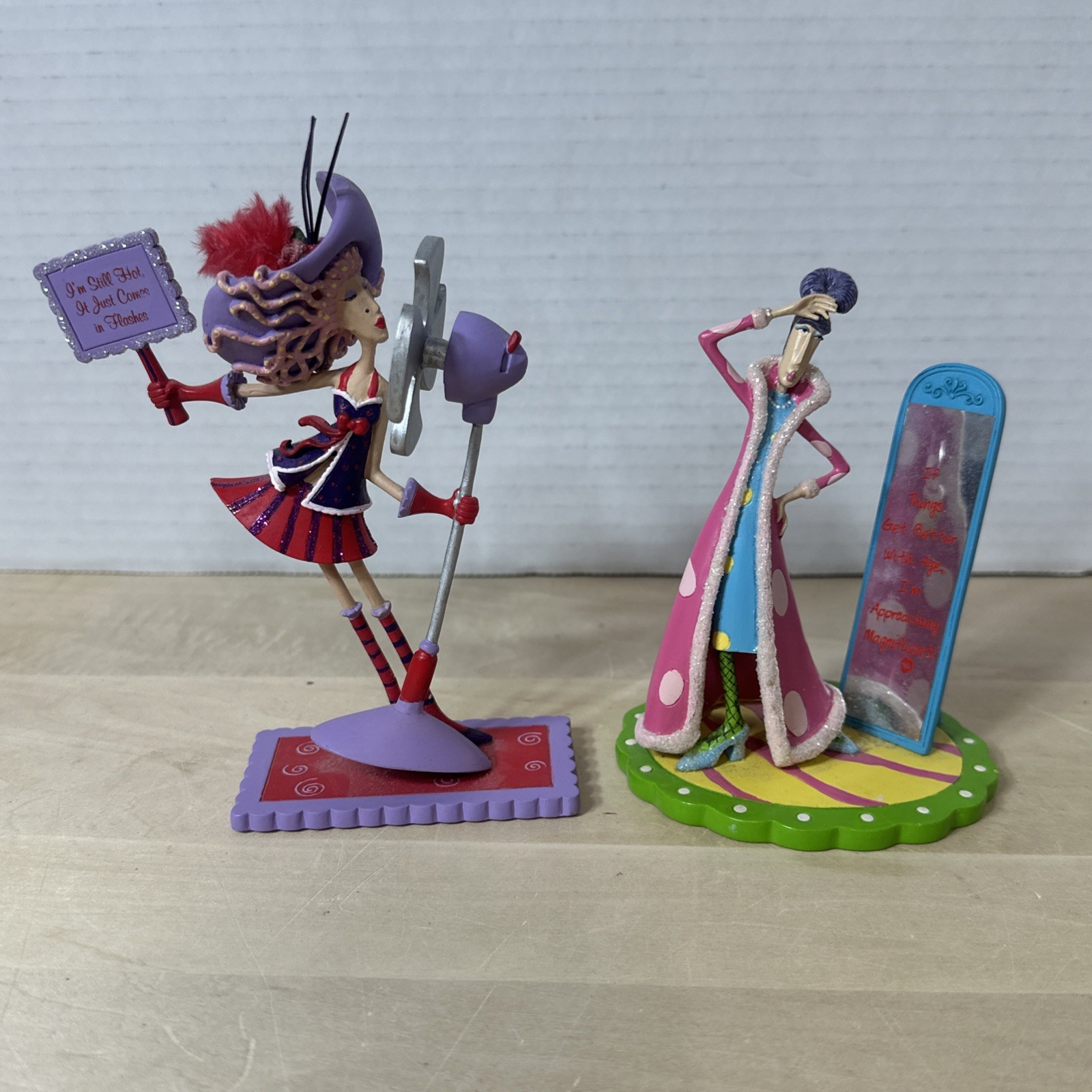 Dolly Mamas Dazzling Divas Figurine Hit Flashes Better With Age Qty 2 Figures