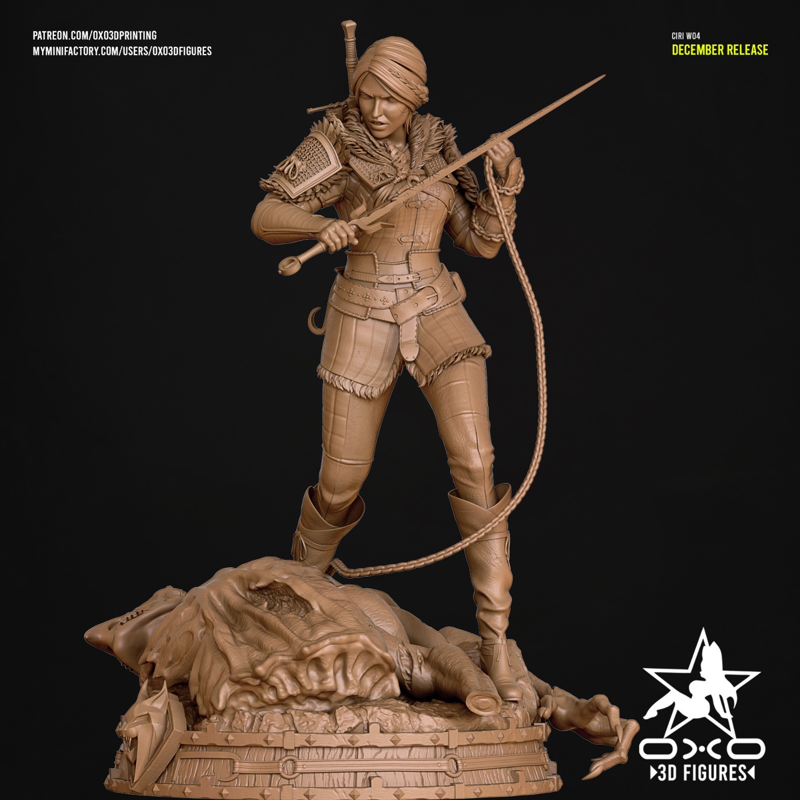Ciri | Witcher 4 | UNPAINTED | 1/8 Scale Resin Kit |