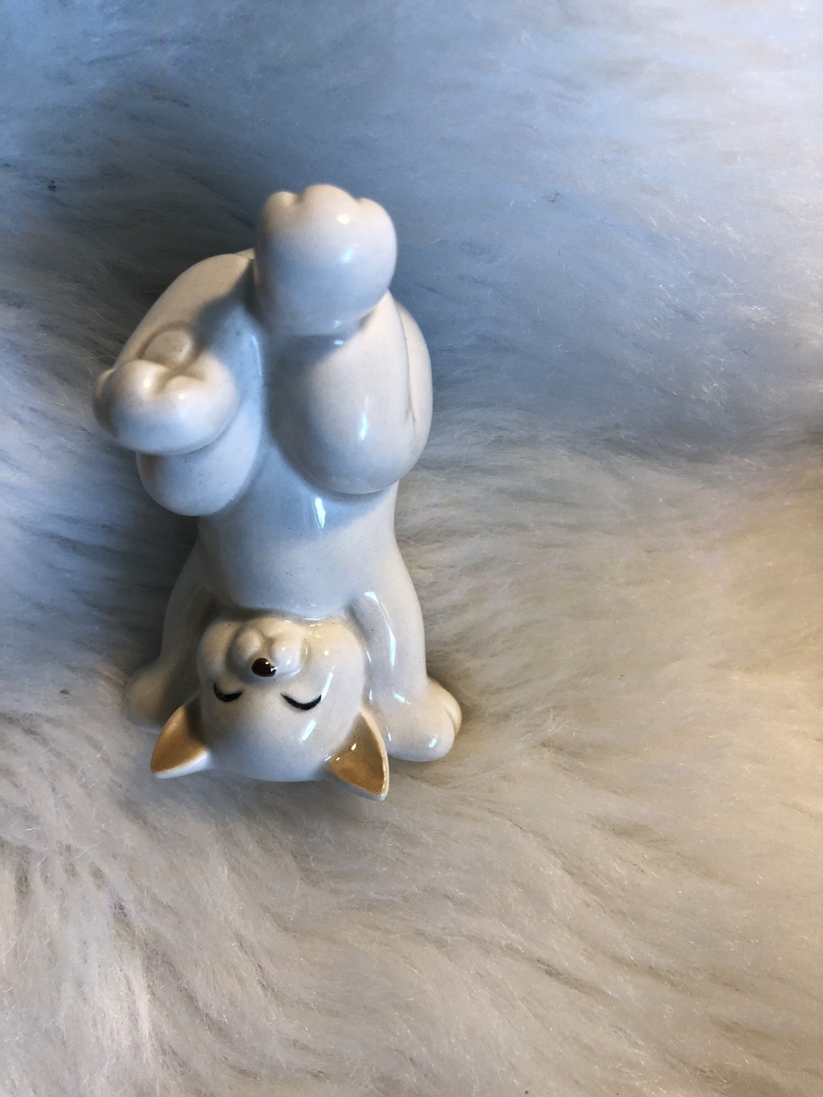 Fitz & Floyd Lot of 3 Porcelain Tumbling Cats Figurines Vintage Japan Playful