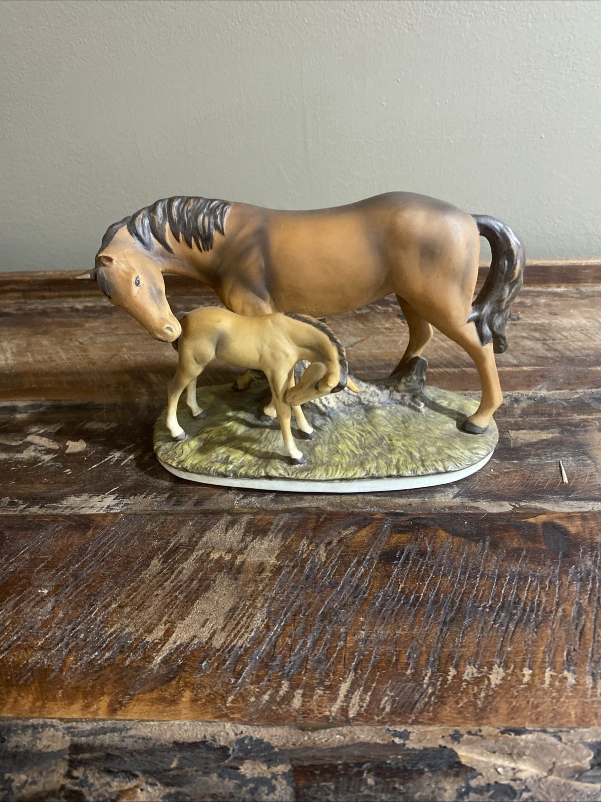 Masterpiece by Homco Horse and Foal Vintage 1979