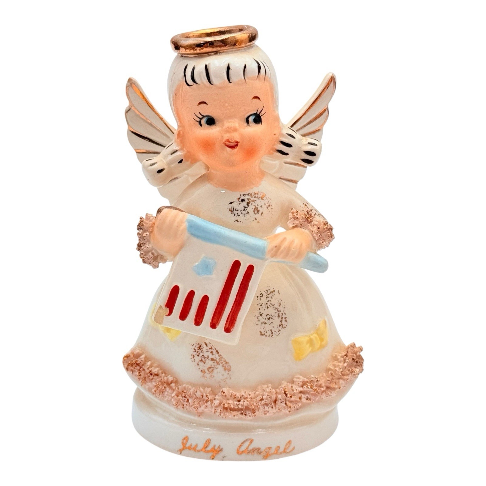 Vintage 1957 Norcrest Angel of the Month Figurine July Girl Betson’s