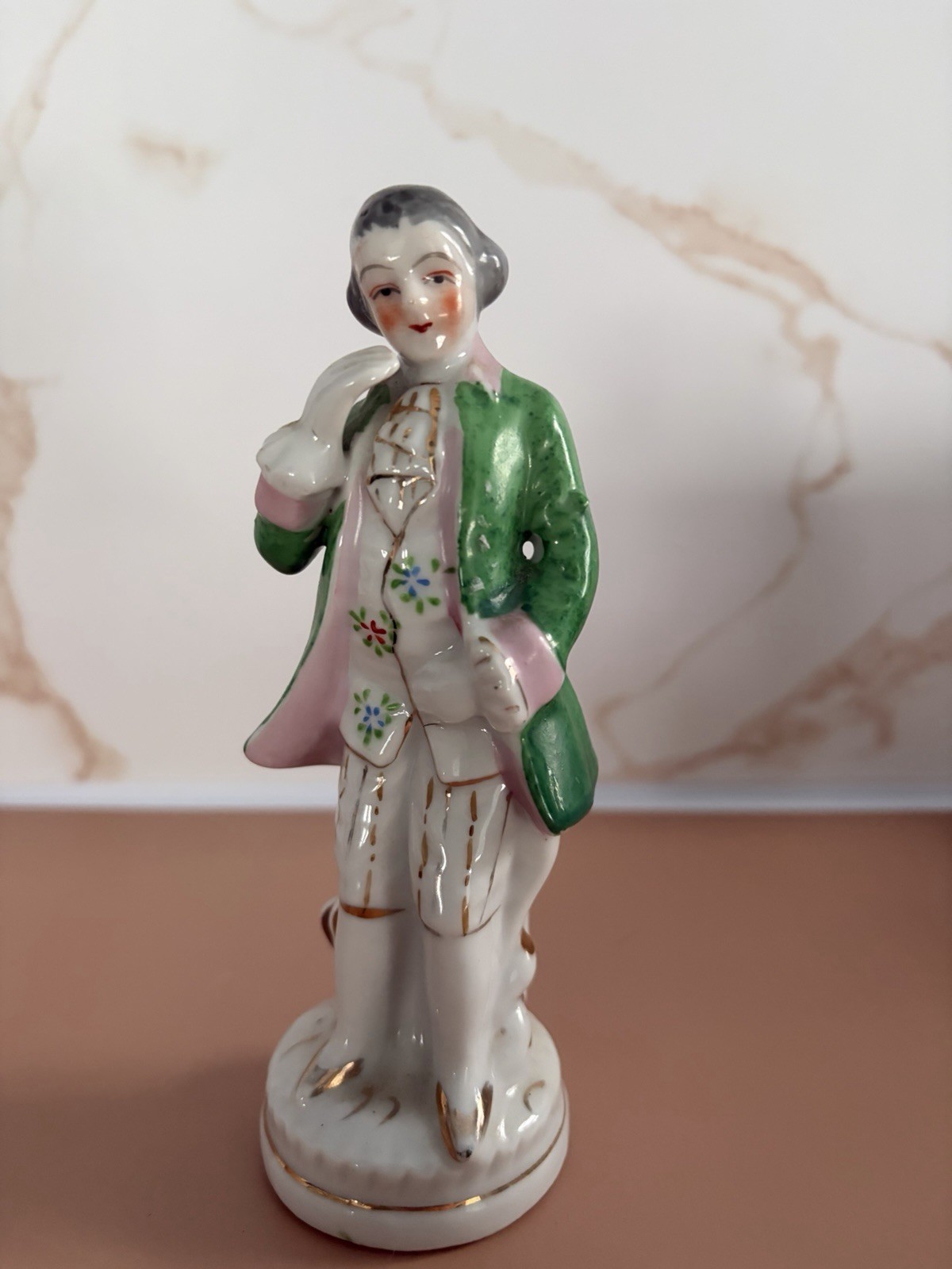 Victorian Colonial Man Porcelain Figurine