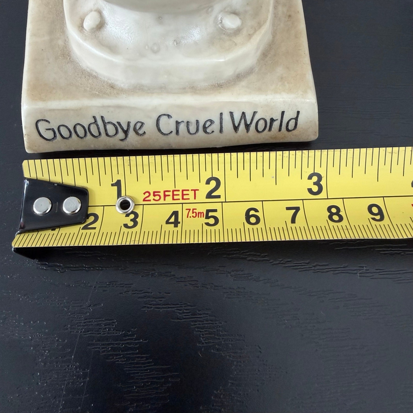 Vintage R & W Berries Co. Figurine 1970 Flushing Toilet “Goodbye Cruel World”