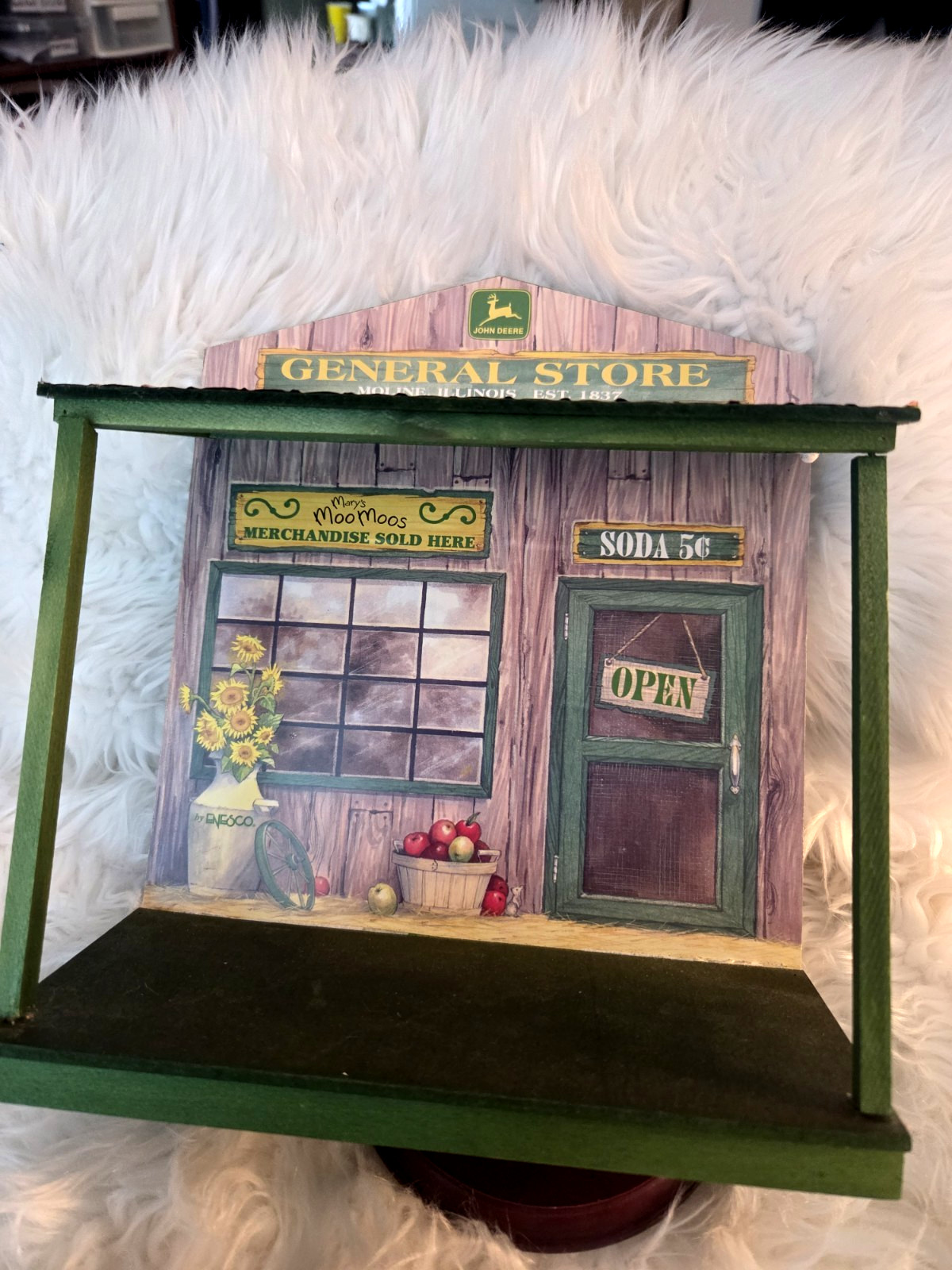 Mary’s Moo Moos John Deer General Store Display + Boy/Combine Enesco Rare HTF