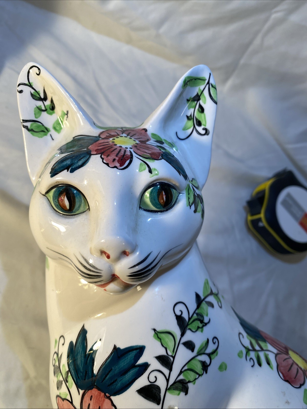 Vintage Ucagco Ceramics Japan Cats Figure 2-14” Special Pieces Rare READ