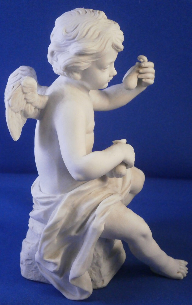 Antique 18thC Sevres Biscuit Porcelain Angel Figurine Figure Porzellan Figur
