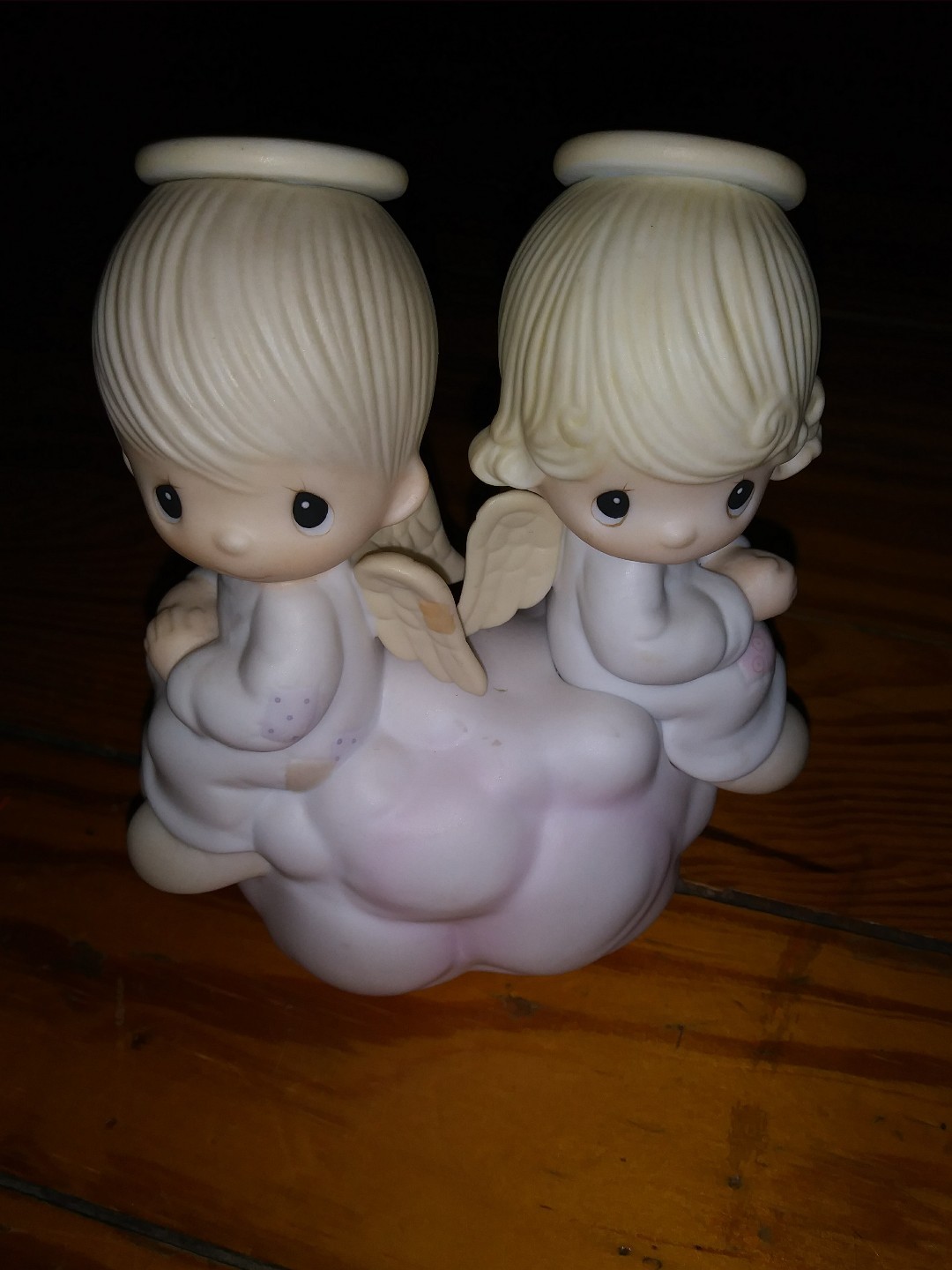 EUC Precious Moments Figurine Jonathon & David But Love Goes On Forever