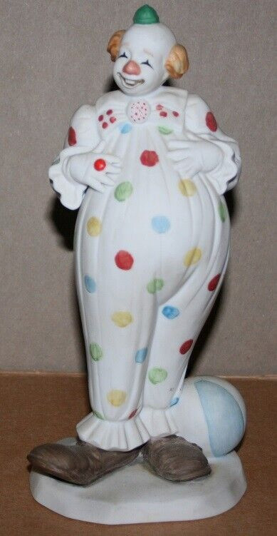 Vtg Flambro Circus World Museum Clown Figurine 8″ “Grotesque” 1985 Series of 6