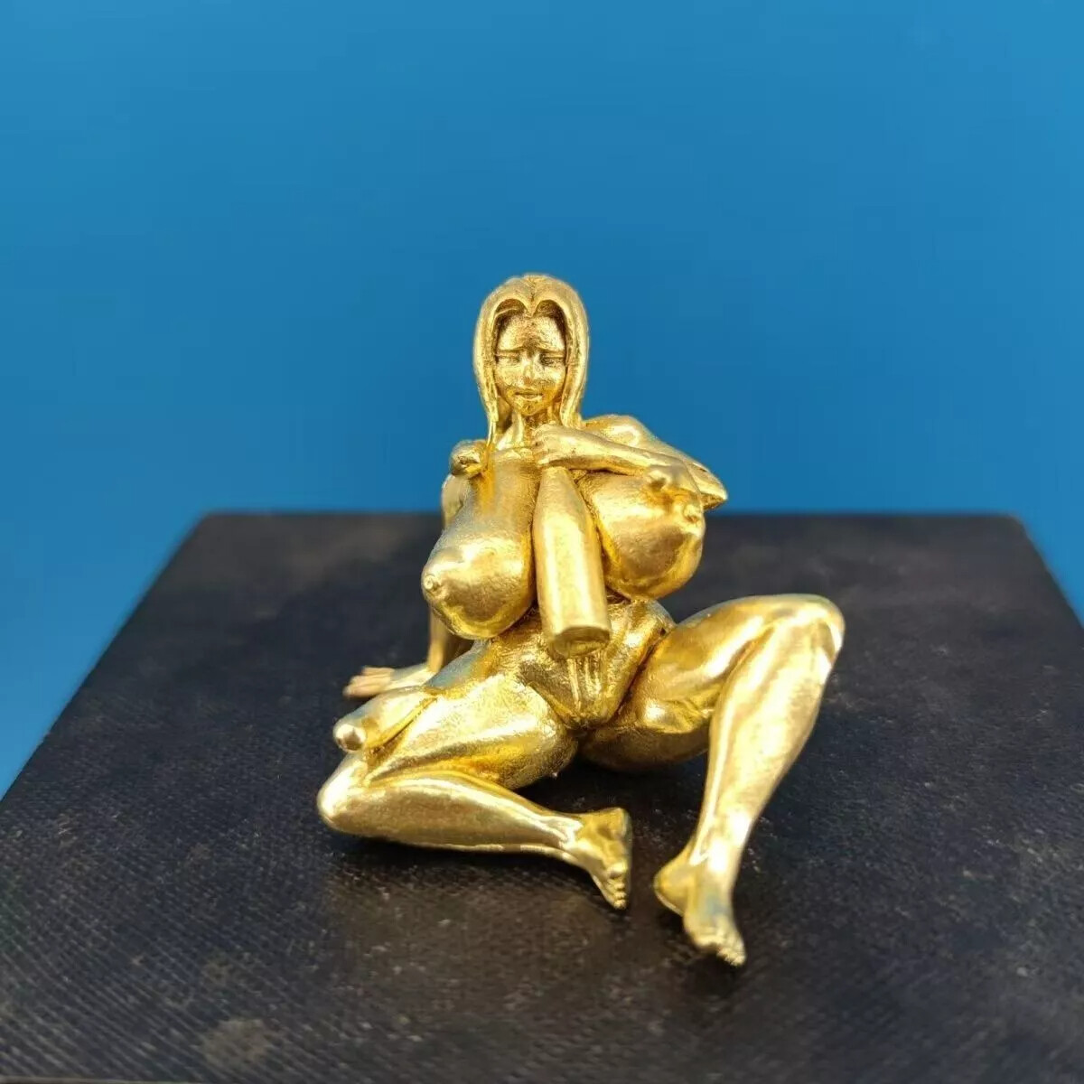 Pure Copper Plump Beauty Lying Posture Sitting Posture Drunk Figurine